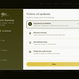 Przykładowa strona naszego klienta - pokazany popup do przyjmowania zapytań od klientów