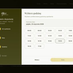 CorballyConcepts.com - Przykładowa strona naszego klienta - pokazany popup do przyjmowania zapytań od klientów - jak widać są tutaj 4 kroki