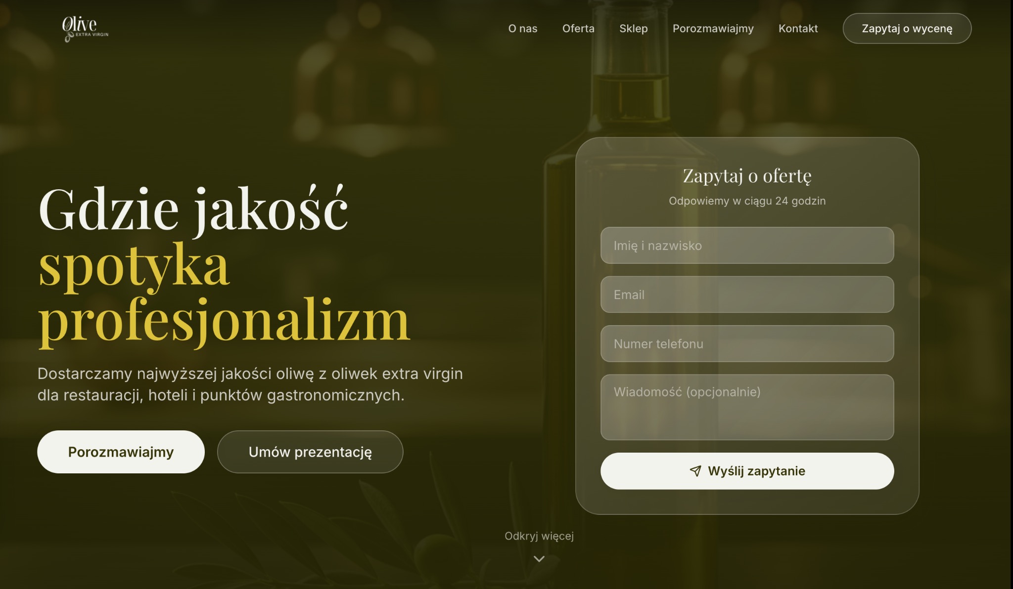 Przykładowa strona naszego klienta