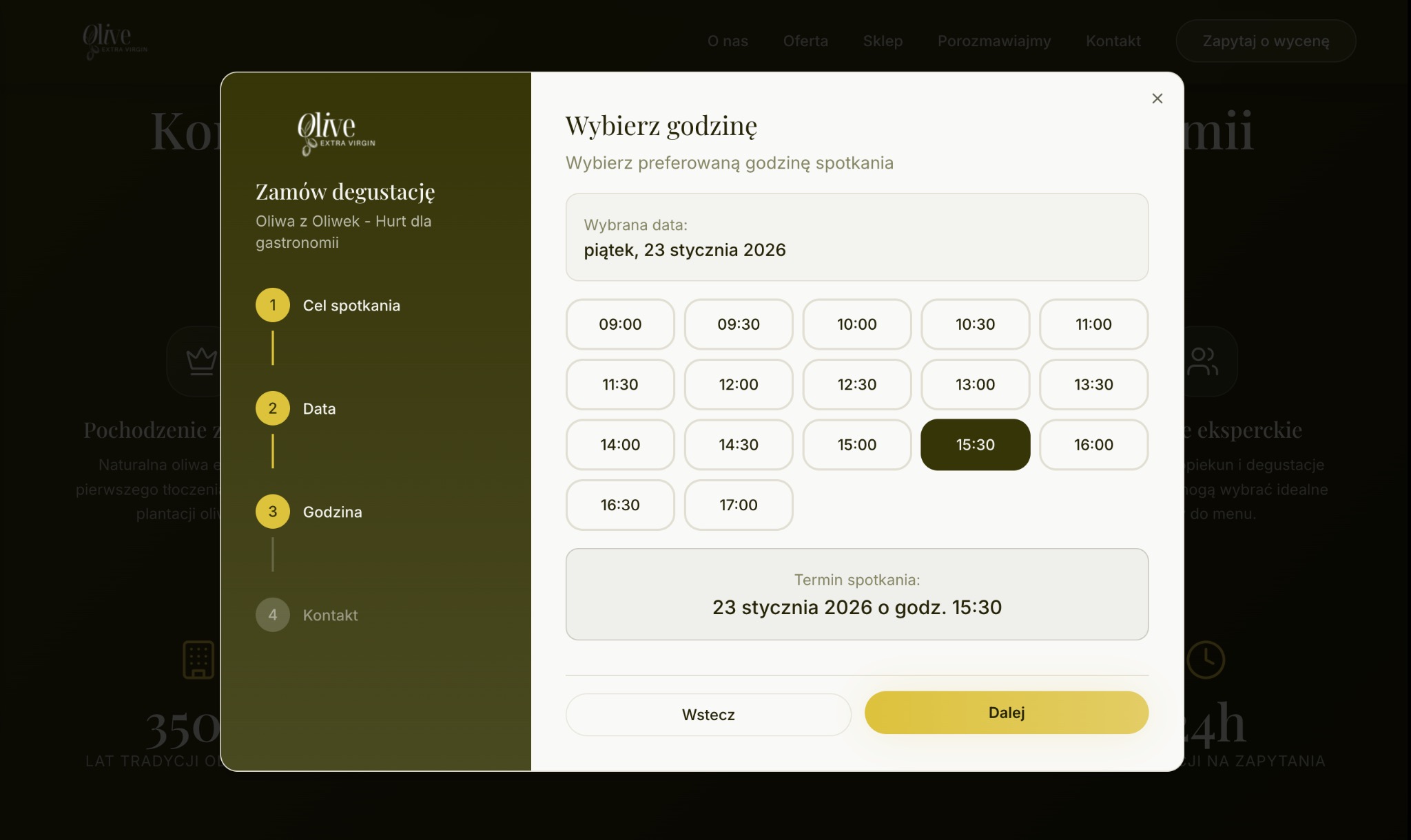 Można także umówić się na godzinę