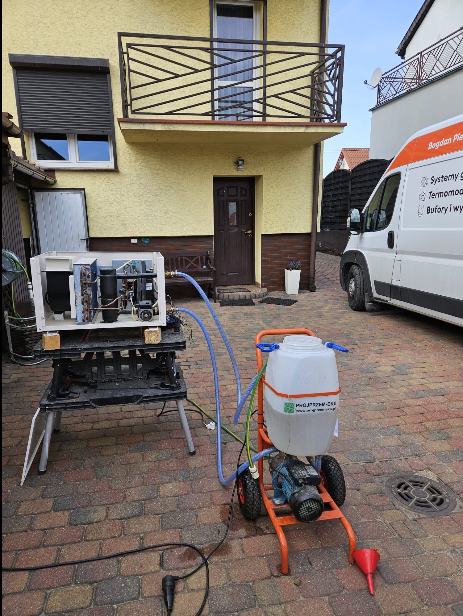 Czyszczenie pomp ciepła/instalacji