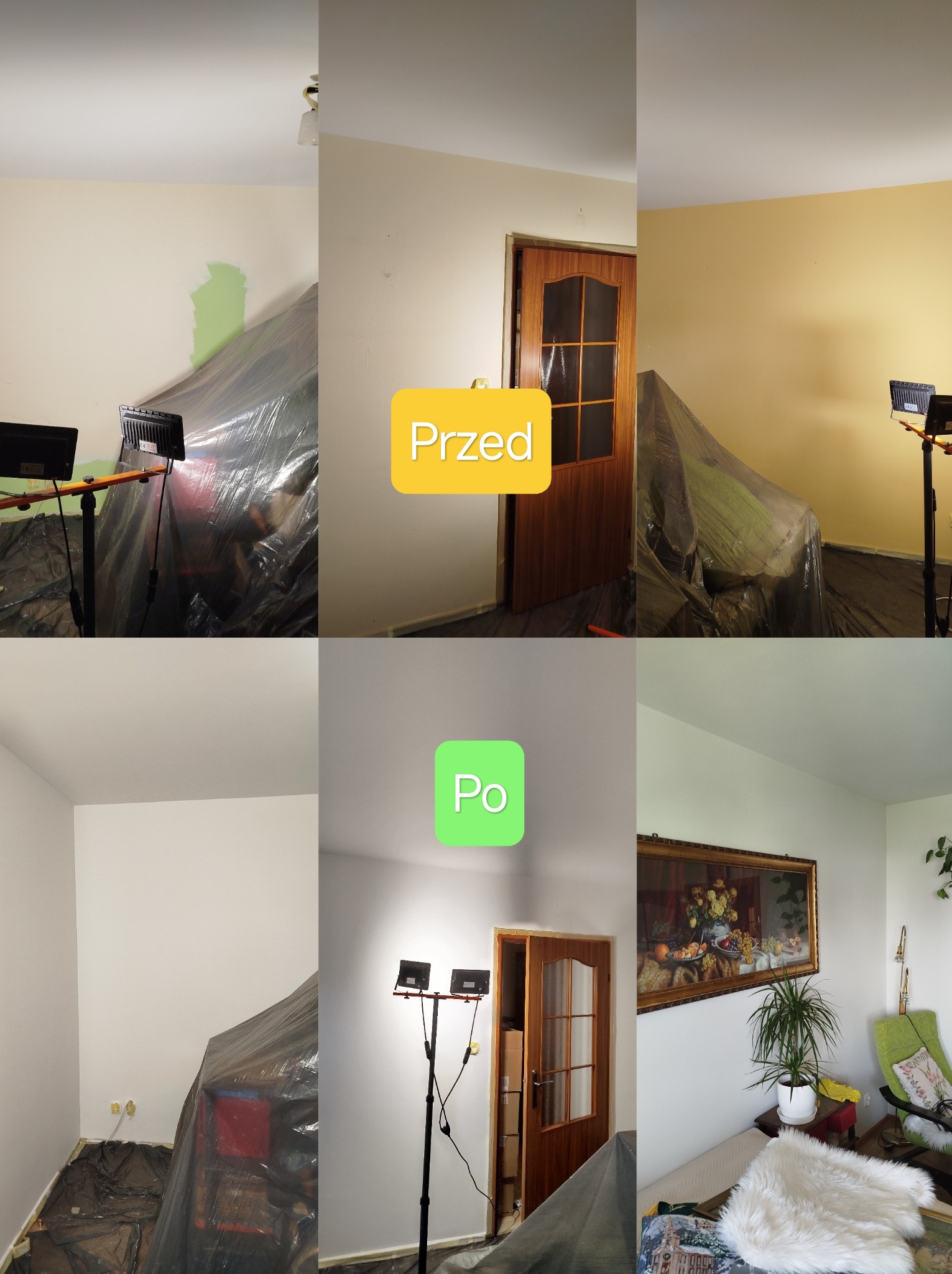 Malowanie ścian, gruntowanie, szpachlowanie itp.