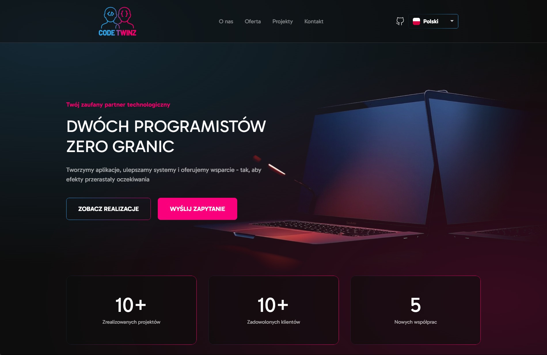 Strona internetowa CodeTwinz