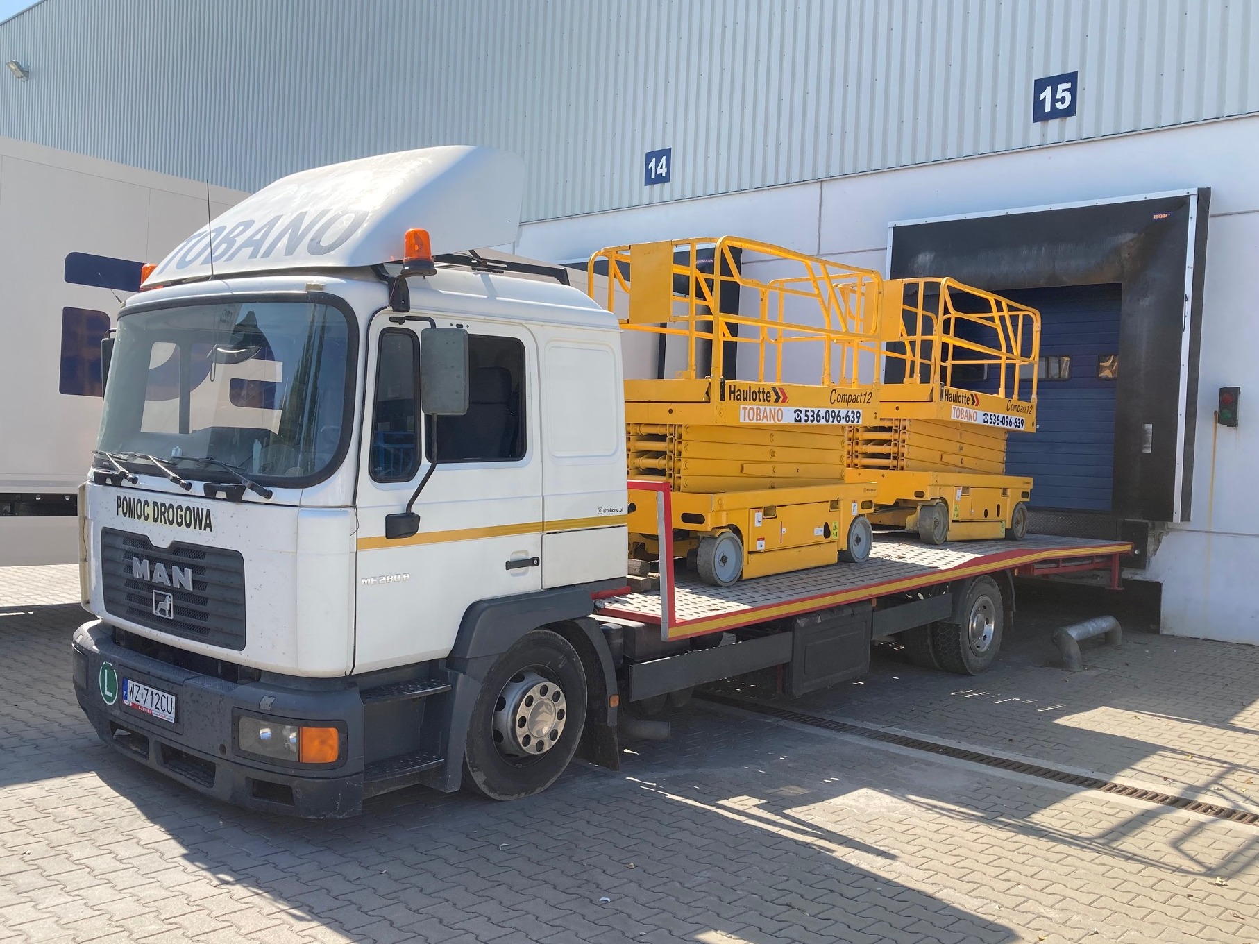 TOBANO Wynajem podnośników nożycowych elektrycznych zwyżek