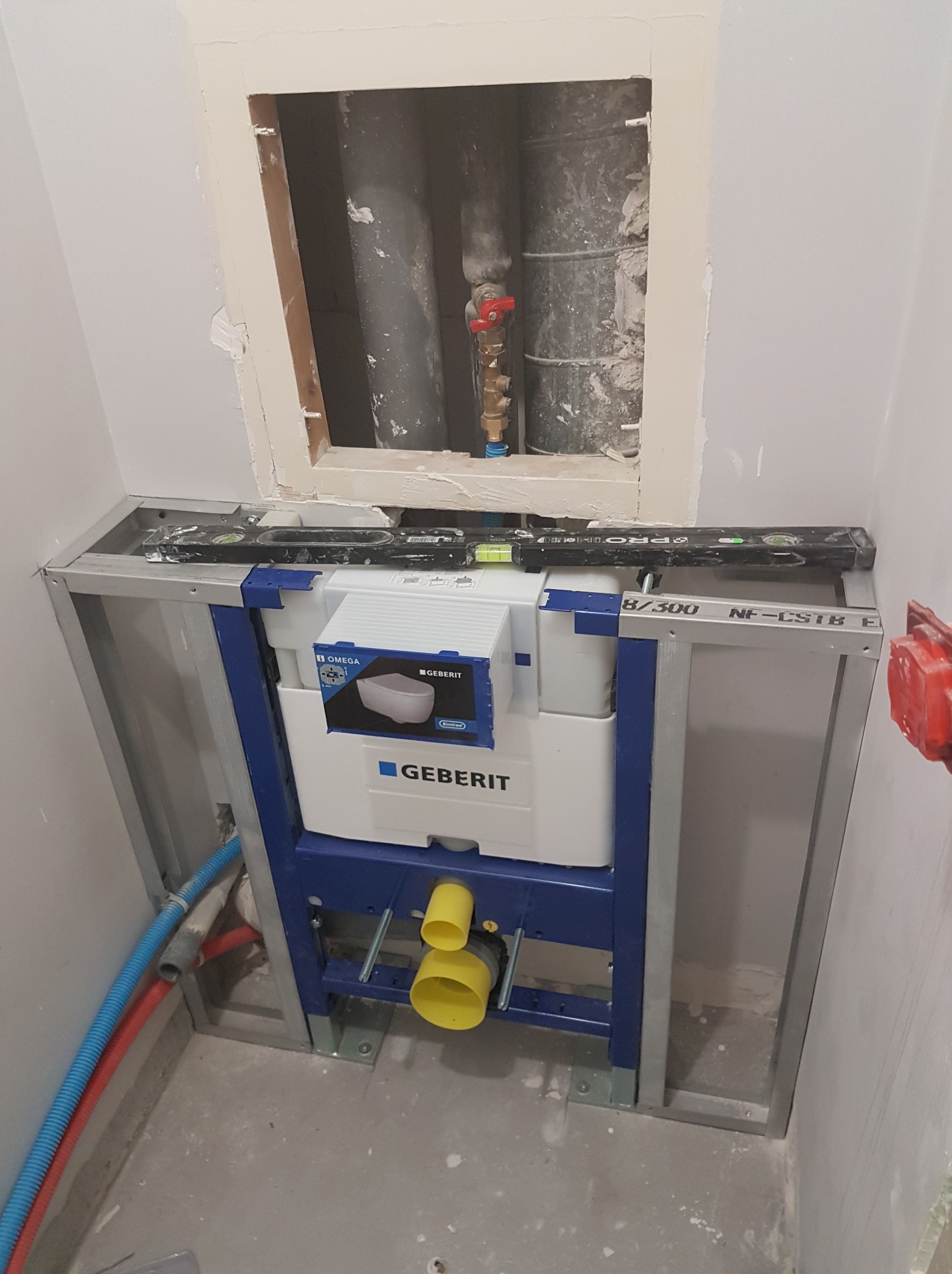 konstrukcja po zabudowę wc