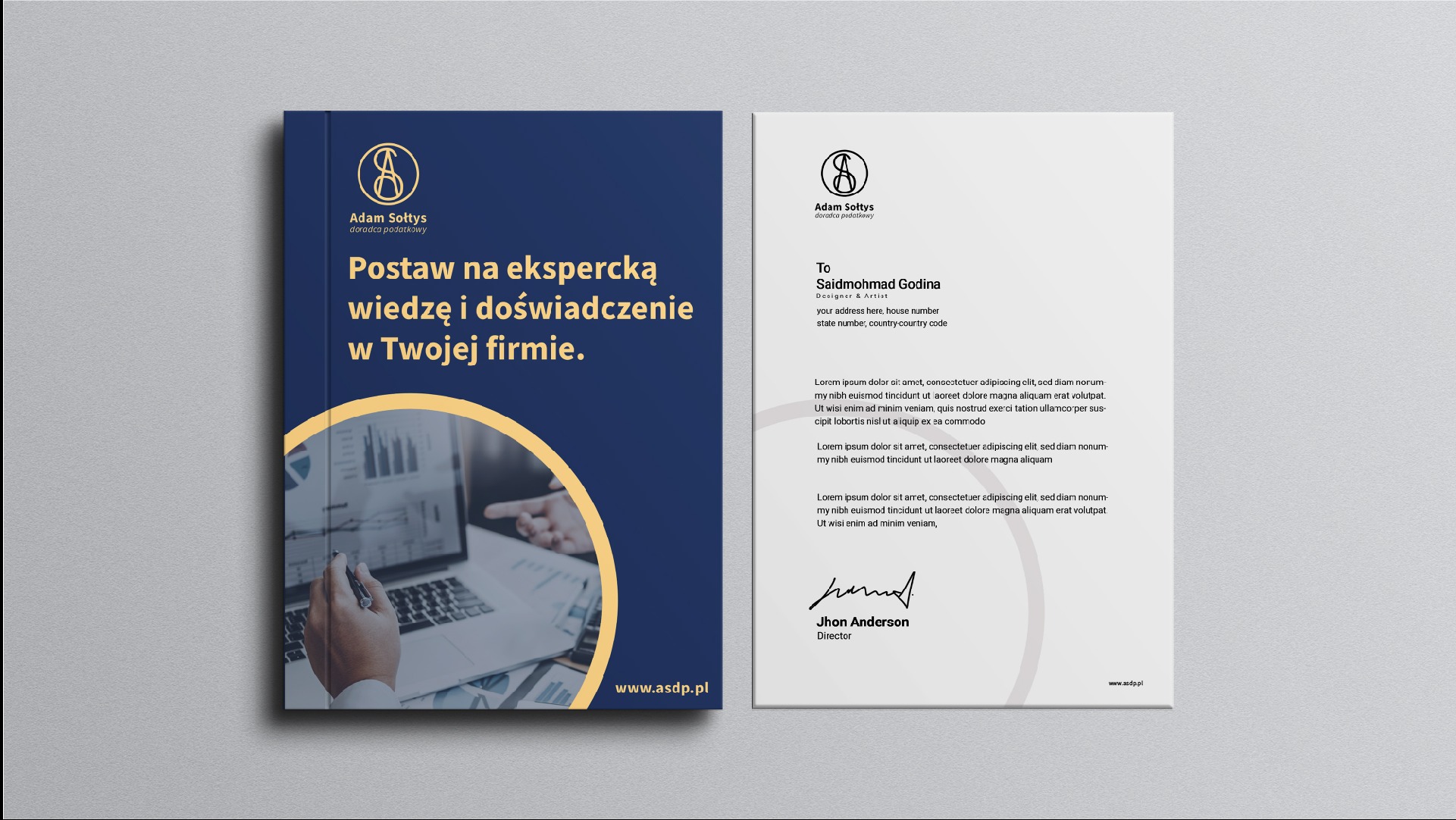 Projekt teczki firmowej