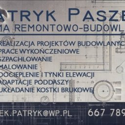 Patryk Paszek Firma Remontowo- Budowlana - Glazurnik Słupca