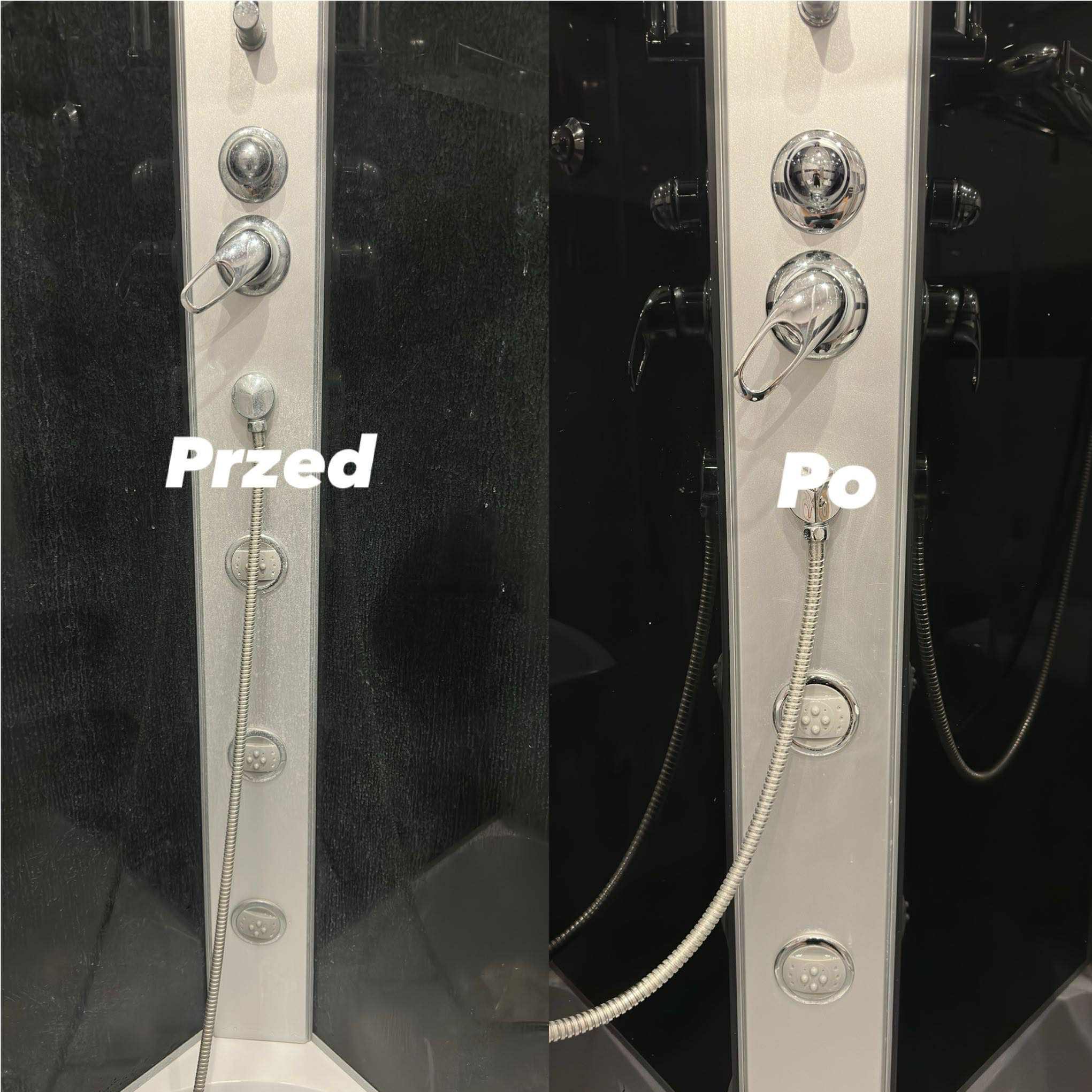 Armatura w kabinie prysznicowej