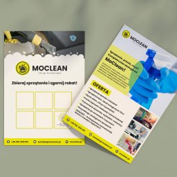 MediaGuard - Projekt + Druk ulotek rabatowych MoClean