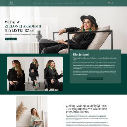 Modern Creative - realizacja strony dla instruktorki stylizacji rzęs