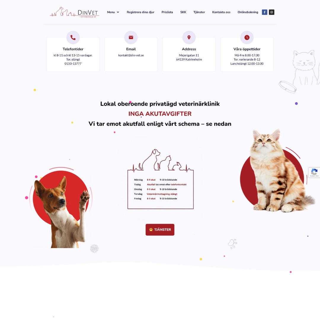 realizacja strony dla kliniki weterynaryjnej