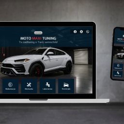 Projekt strony warsztatu kompleksowego samochodowego.