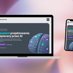 Projekt strony internetowej Agentów AI dla wsparcia w projektowaniu rysunków i grafik.
