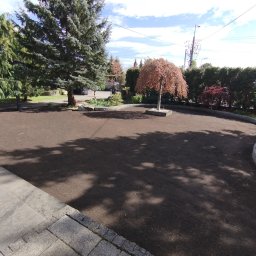 Zerwanie darni , nawiezienie ziemi , profilowanie terenu zasiew trawy z nasion , teraz czekamy aż zrobi się piękny zielony dywan  😉