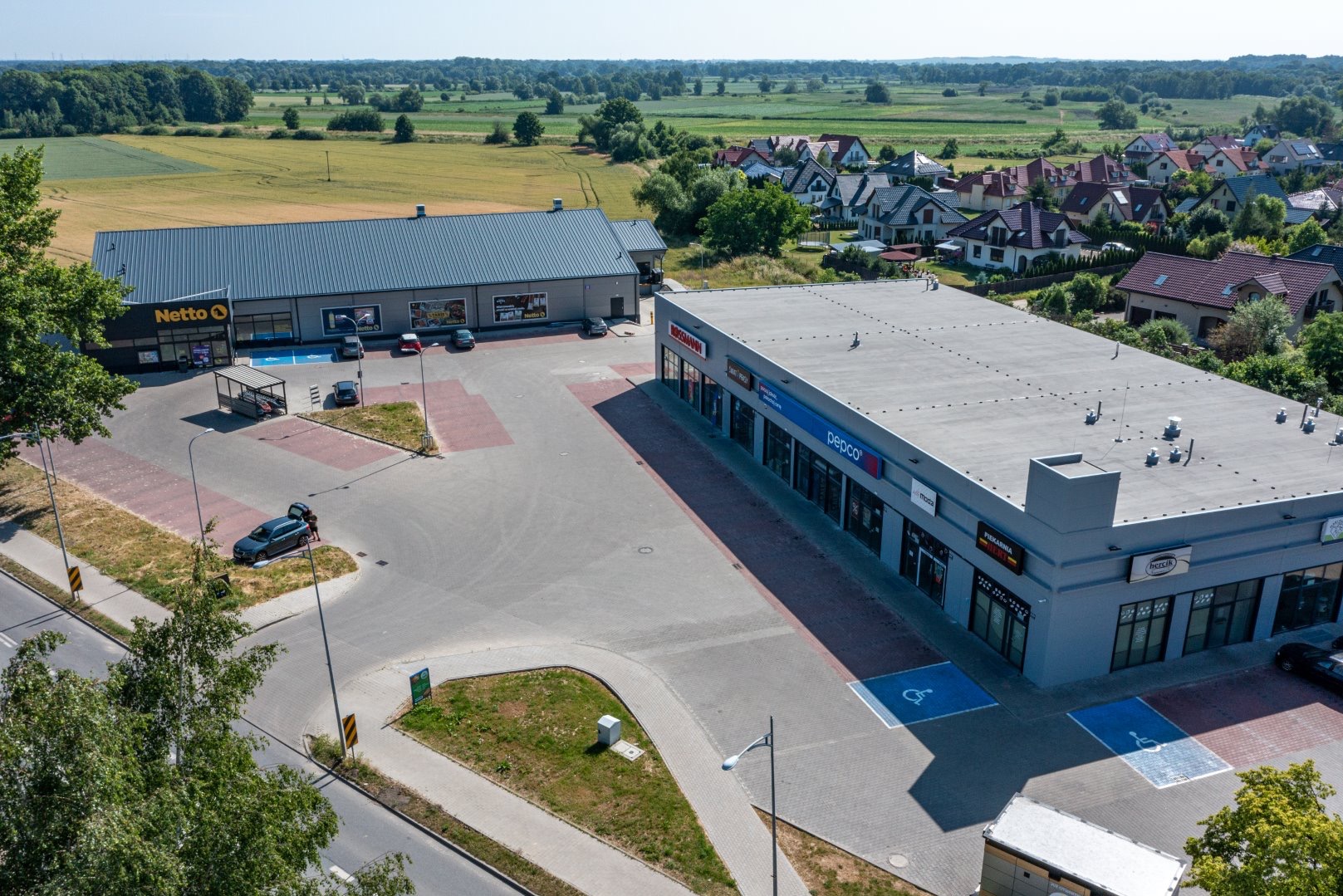 Realizacja Retail Park obejmująca kompleksową instalację hydrantową, wod-kan, c.o. ciepła technologicznego, gazową