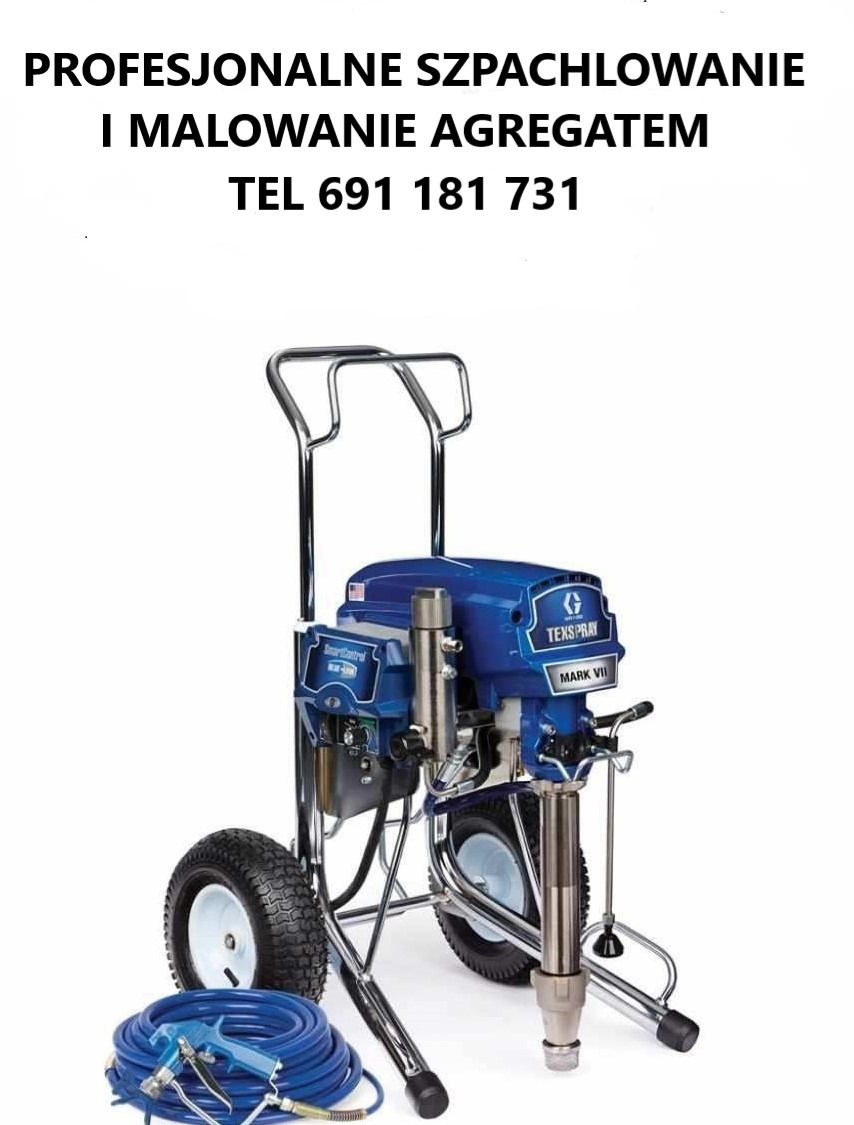Profesjonalne szpachlowanie i malowanie agregatem