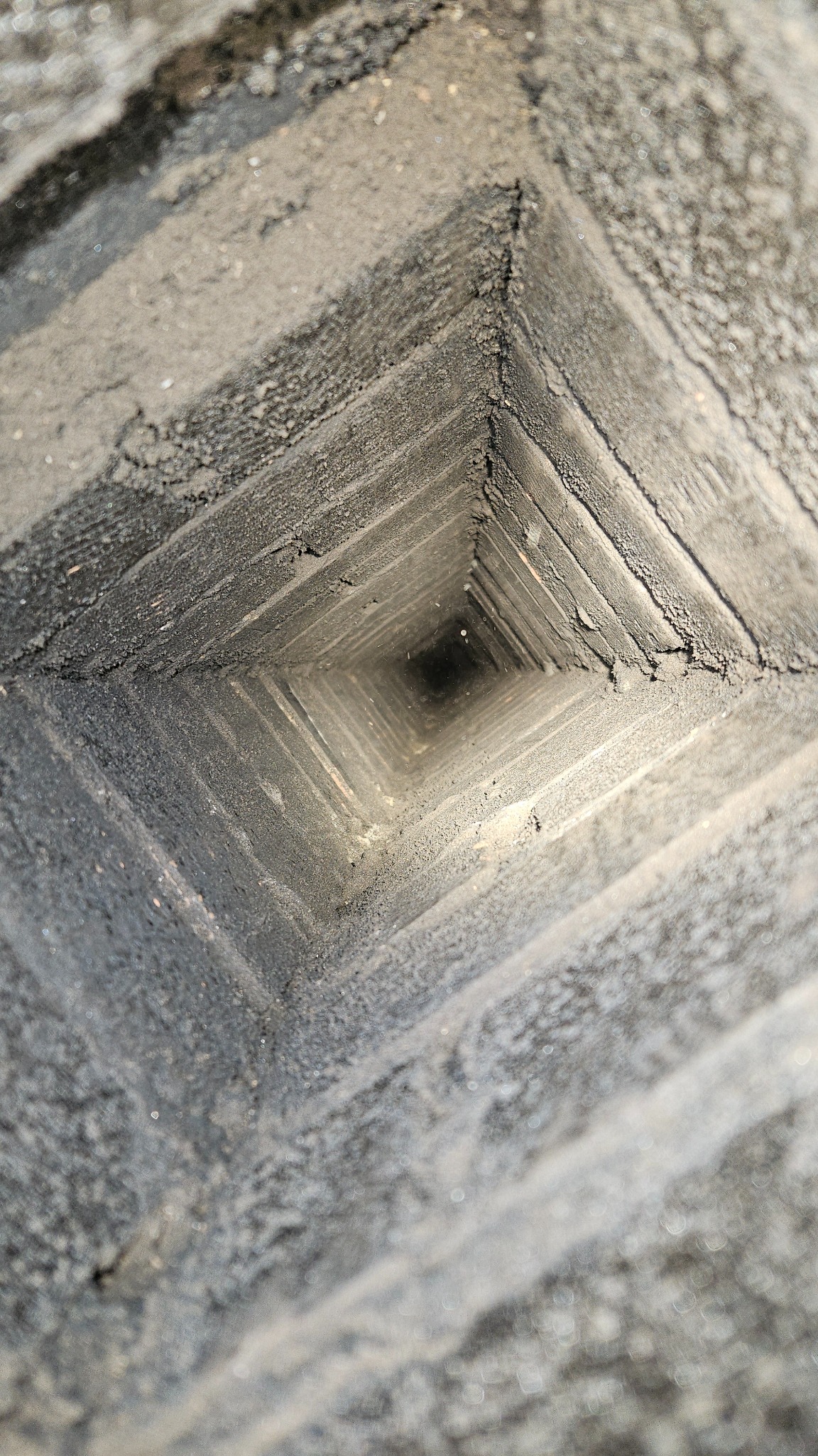 Efekt po czyszczeniu mechanicznym komina