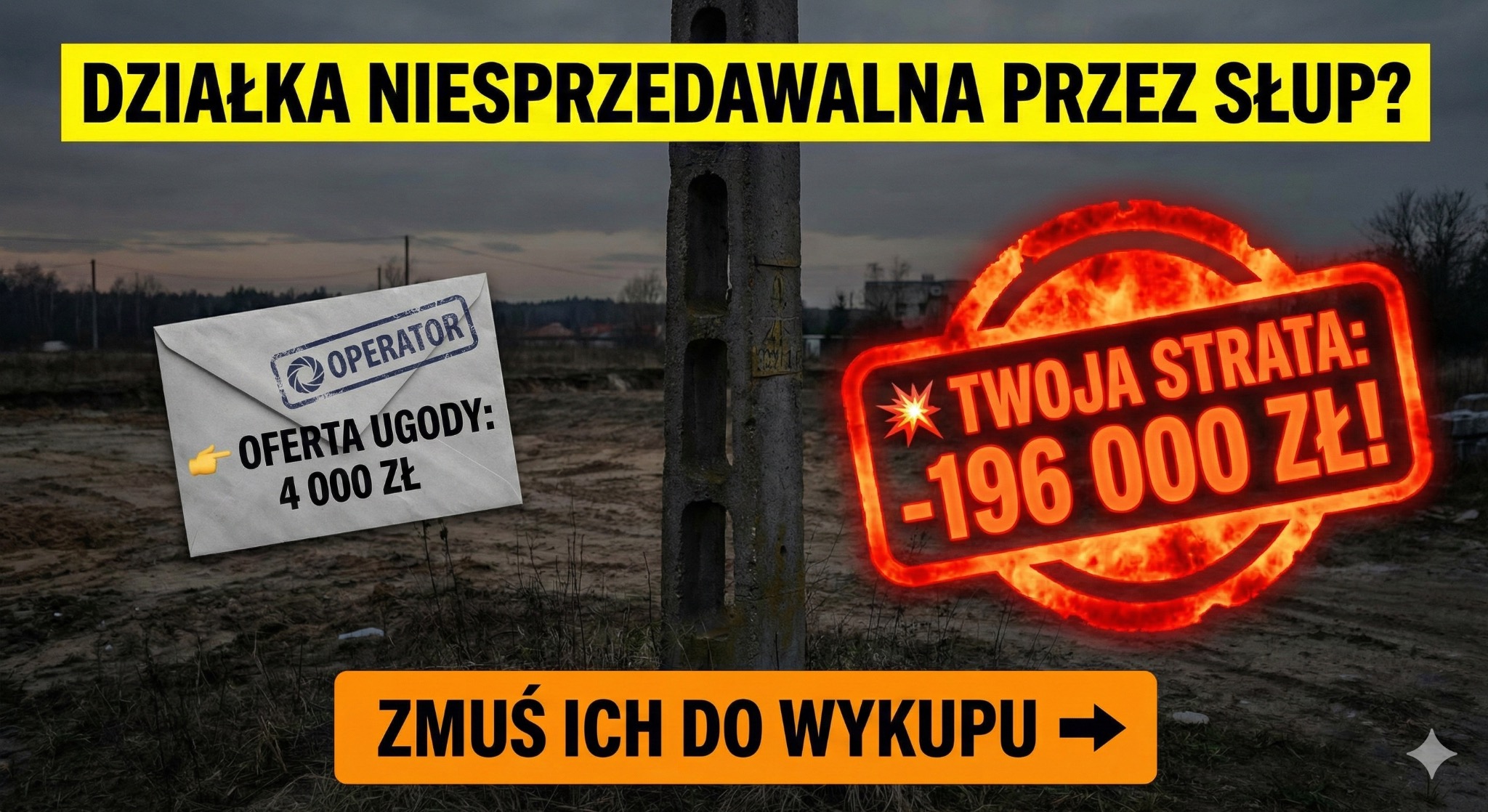 Masz „Działkę-Zombie”? Zmuś ich do WYKUPU całego gruntu!