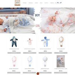 KrouDZIK.pl Piotr Góra - Sklep internetowy WyprawkaMaluszka.pl prezentuje ofertę: ubranka i dekoracje dla dzieci. Na stronie widoczne zdjęcia niemowląt w ubrankach i balony-dekoracje.