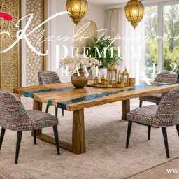 Krzesło tapicerowane Premium KL-5 Ravi to dopracowana forma, która przyciąga uwagę detalem i proporcją. Edite Meble oferuje możliwość personalizacji, dzięki czemu krzesło powstaje dokładnie pod Twoje wnętrze.