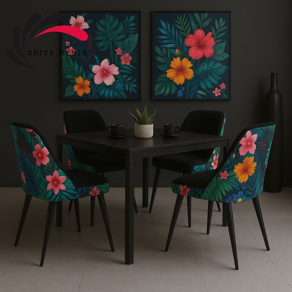 Krzesła Tapicerowane Premium Flowers. Stylowe Krzesła Premium w Bogatej Palecie Tkanin