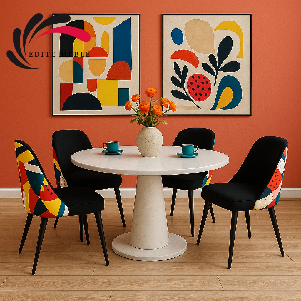 Krzesła Tapicerowane Premium Abstrakcja. Premium w Każdym Detalu — Krzesła w Wyjątkowych Tkaninach