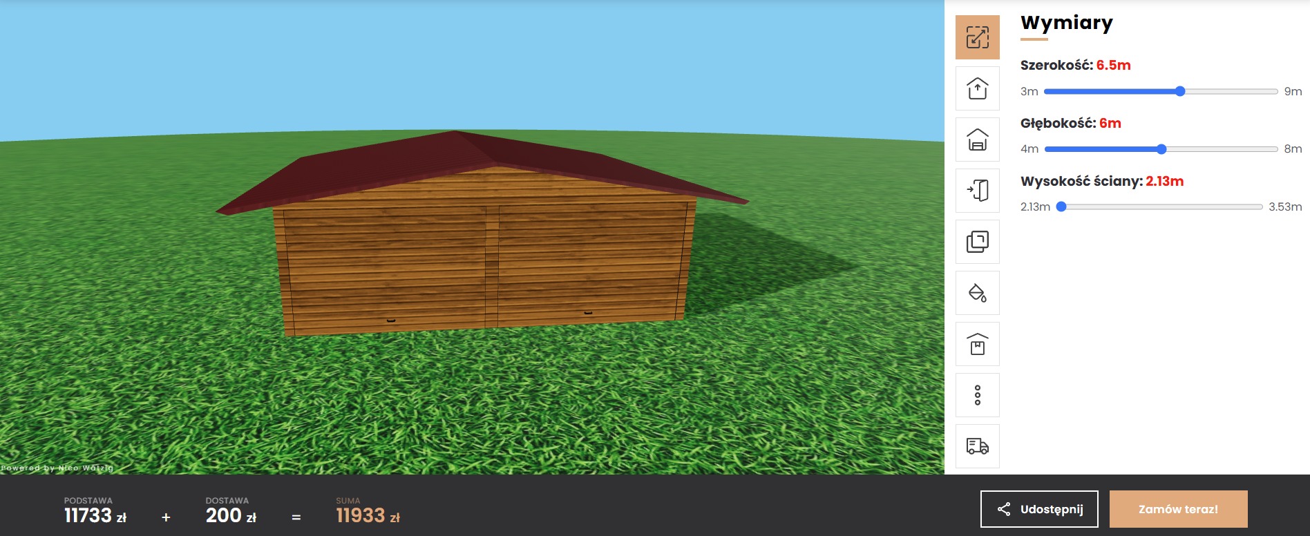 Programowanie - stworzenie kalkulatora garaży dla klienta - usługi programowanie w indywidualnej wycenie