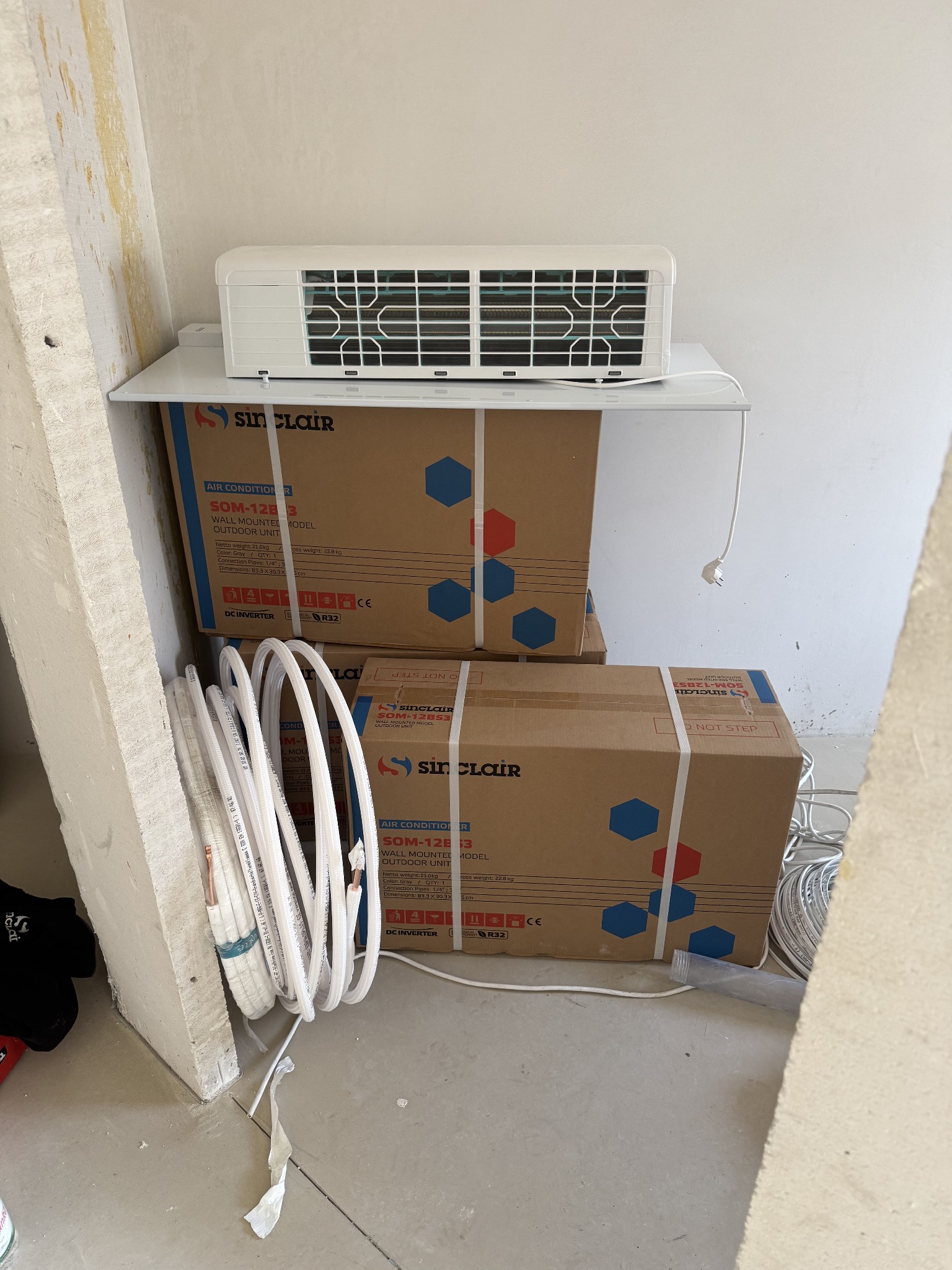 Montaż 9 klimatyzacji Sinclari dla 9 mieszkań w Luboniu