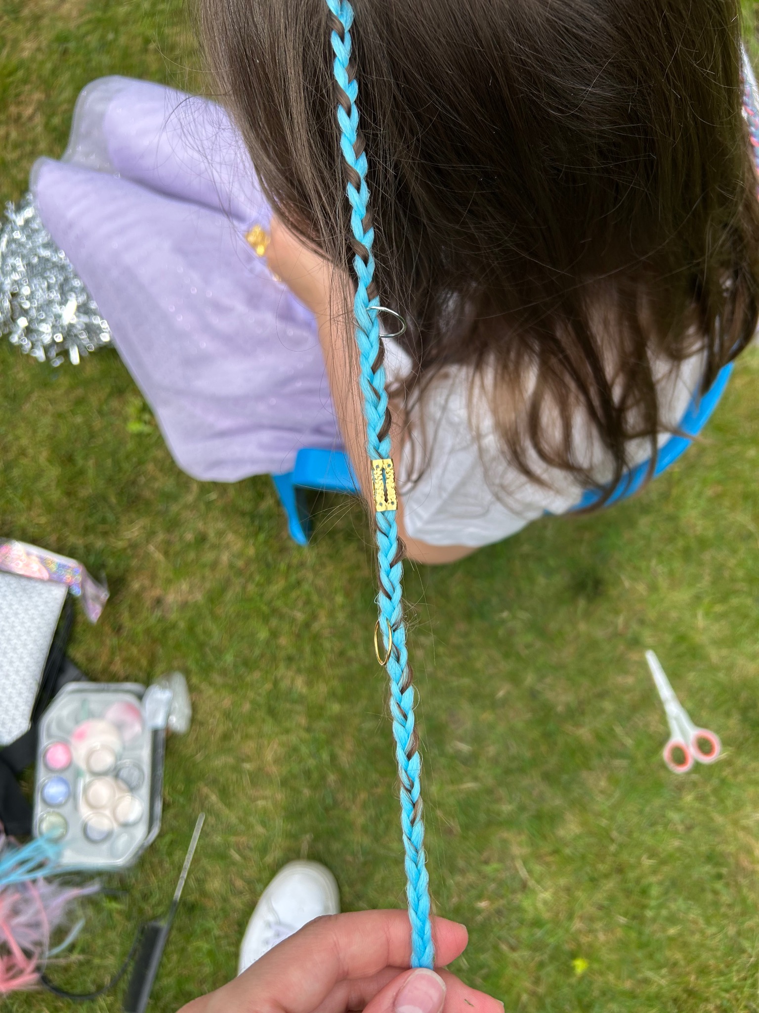 warkoczyki z ozdobami