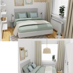 Ładniej Katarzyna Fednik - projekt sypialni w kolorze