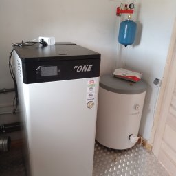 Montaż kotła na Pellet 