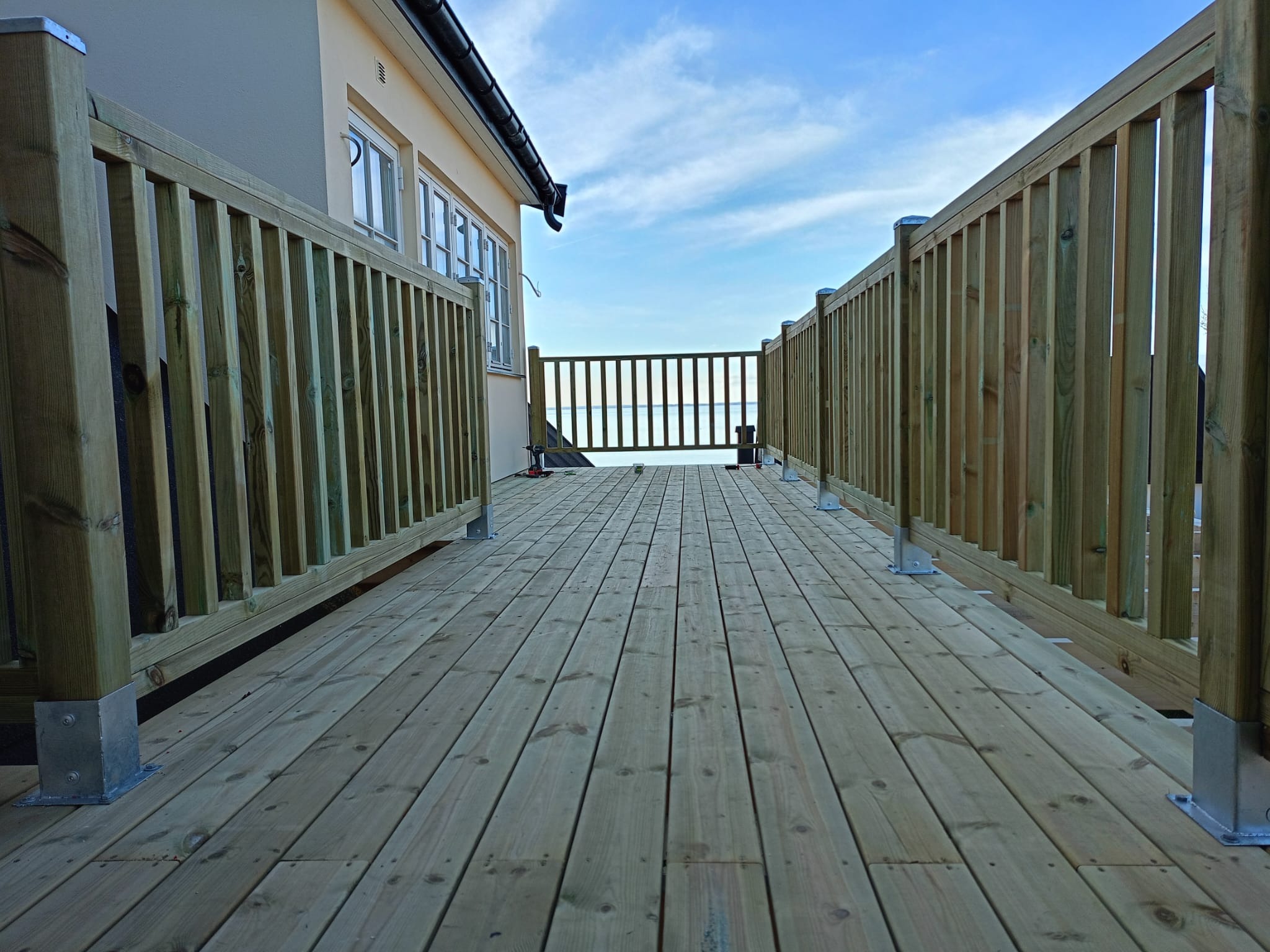 Zrealizowana budowa tarasu według projektu kijenta