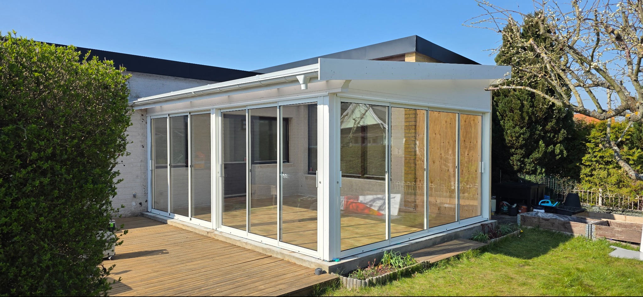 Zrealizowany montaż pokoju zimowego