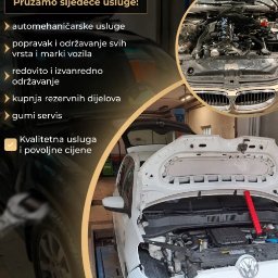 Baner reklamowy dla mechanika samochodowego