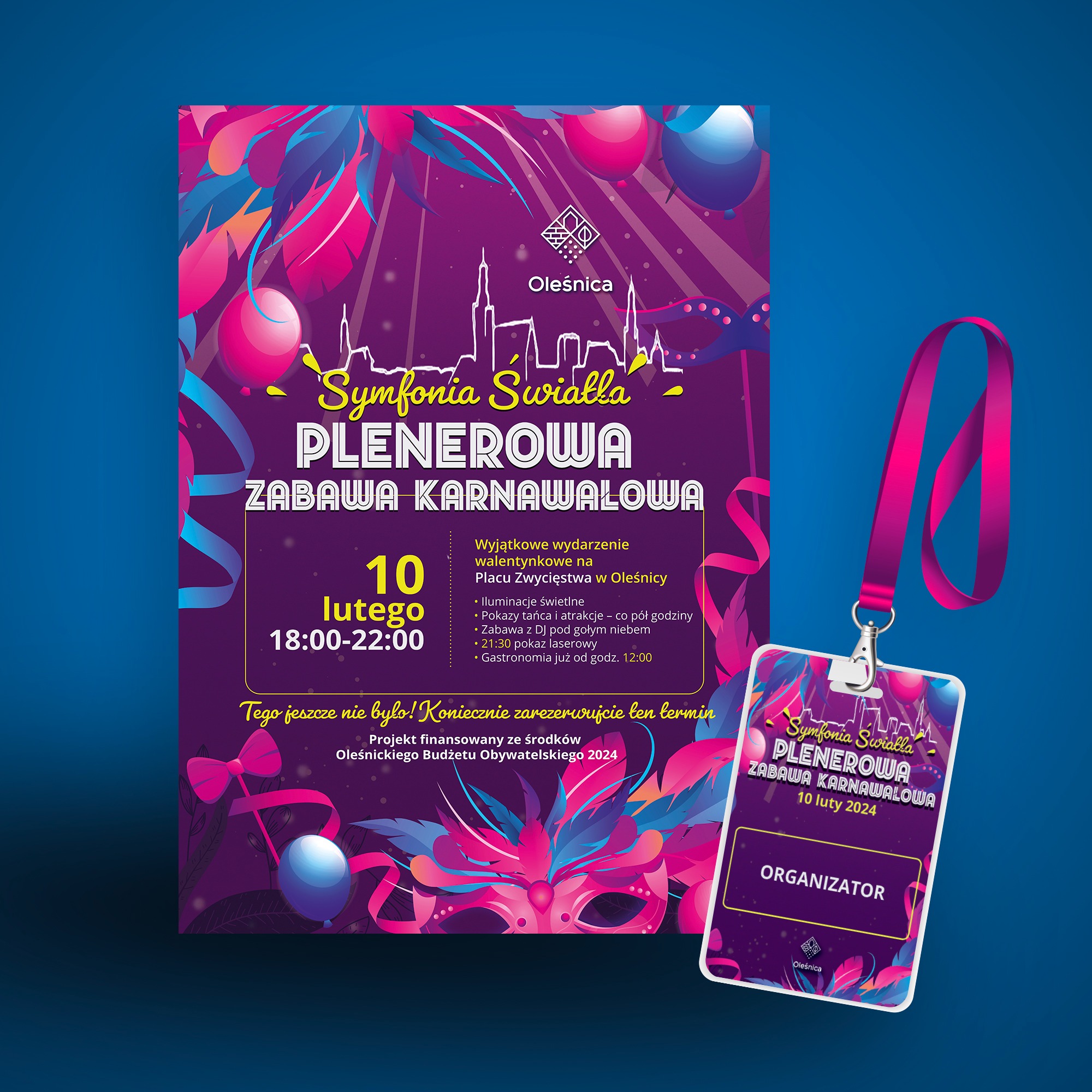 plakat + identyfikator