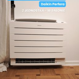 CLIMATIX - Klimatyzacja Zamienie - Montaż i Serwis Klimatyzacji - Klimatyzator przypodłogowy Daikin Perfera w domu jednorodzinnym w Warszawie (2 z 4 jednostek)
