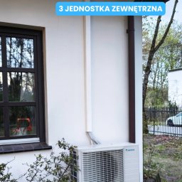 CLIMATIX - Klimatyzacja Zamienie - Montaż i Serwis Klimatyzacji - Jednostka zewnętrzna Daikin Perfera w domu jednorodzinnym w Warszawie (3 z 4 jednostek)