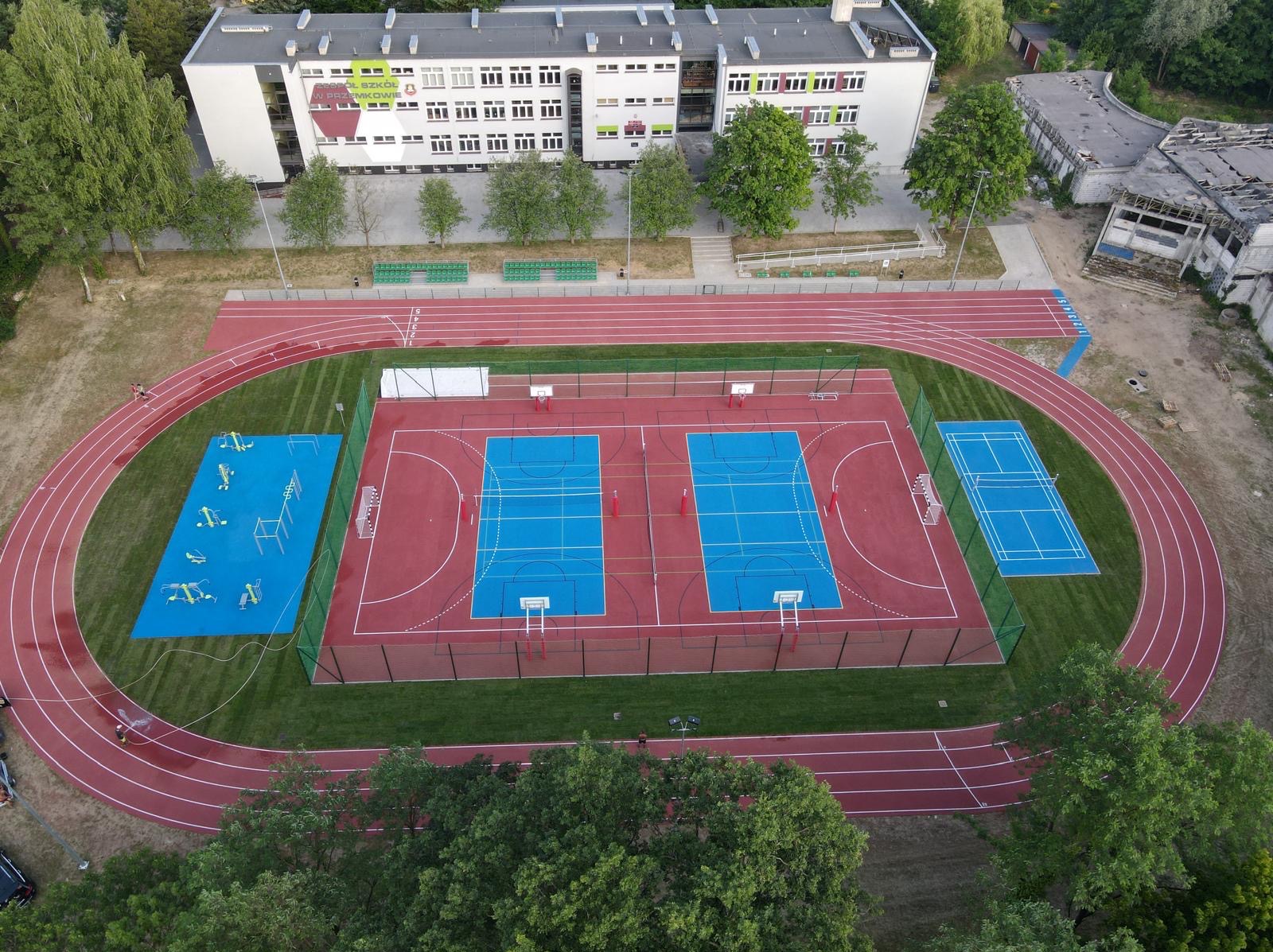 Położenie 1000m trawy z rolki