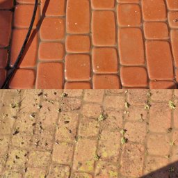 Czyszczenie mocno zabrudzonej kostki .