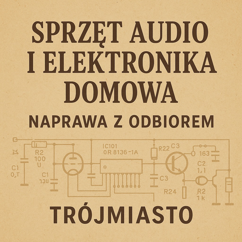 Grafika: Sprzęt audio i elektronika domowa - naprawa z odbiorem w Trójmieście. Schemat elektroniczny z elementami R2, C1, IC101, R22, C3, R24, R2.