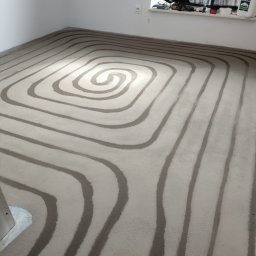 Efekt frezowania pod ogrzewanie podłogowe