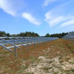 Odbiór częściowy palowania i montażu konstrukcji elektrowni fotowoltaicznej