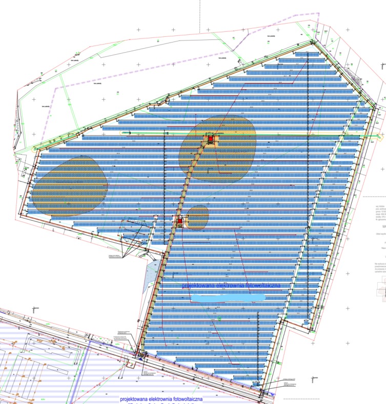 Projekt budowlany elektrowni fotowoltaicznej o mocy 15MW na terenach objętych obszarami archeologicznymi