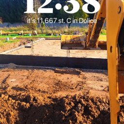 Wykop pod szamba Dolice 1