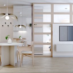 Projekt mieszkania w stylu Japandi