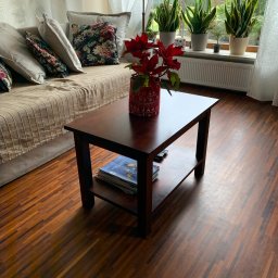 Stolik kawowy, lite drewno bejca olej