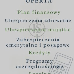 Pełna obsługa klienta. Zapraszam na bezpłatną konsultację w sprawach finansowych.