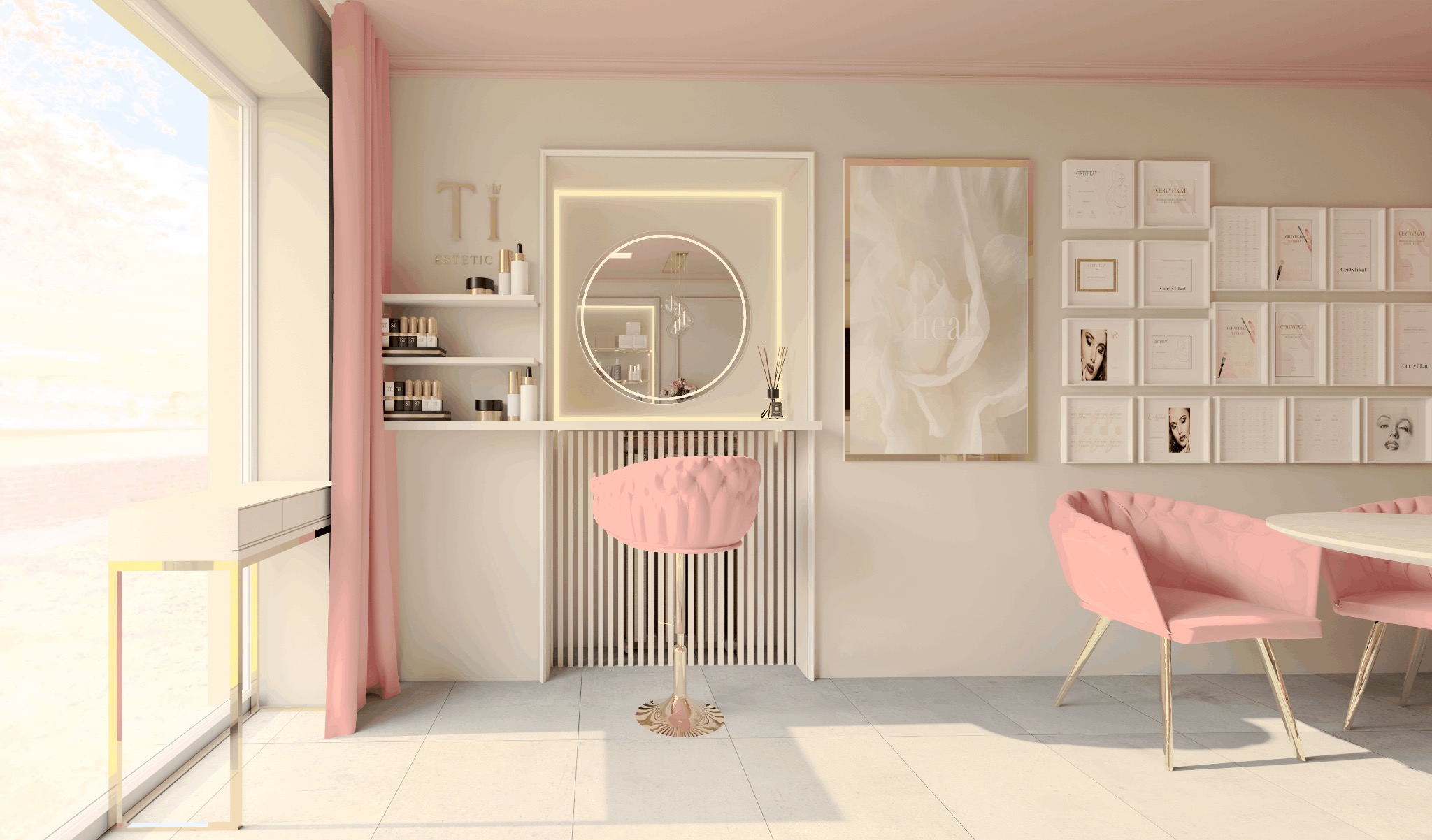 zdj. 4 salon kosmetyczny-stanowisko do wizażu