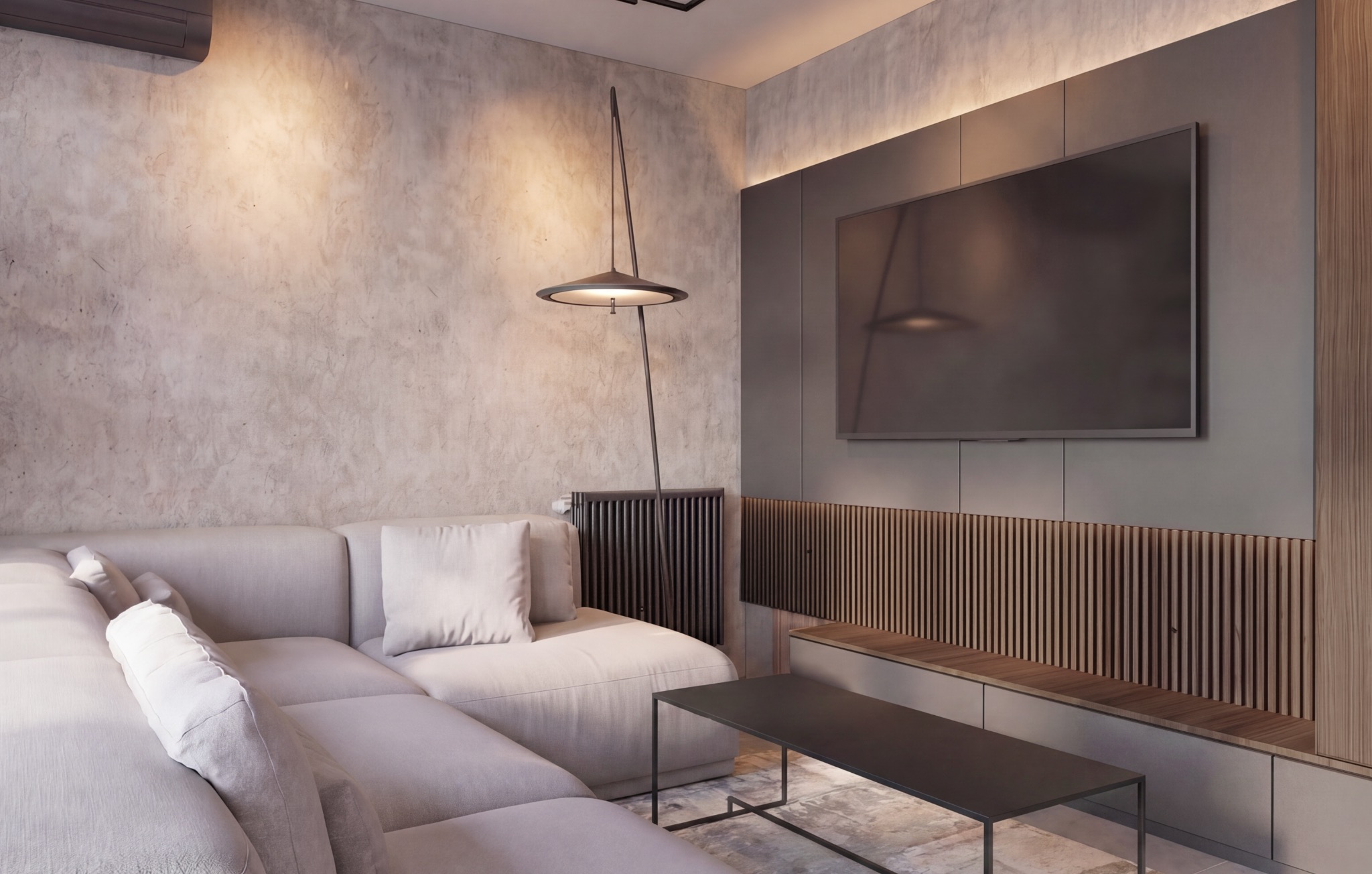 2. mieszkanie soft industrial-salon