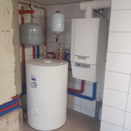 Montaż instalacji gazowej kocioł firmy De Dietrich 